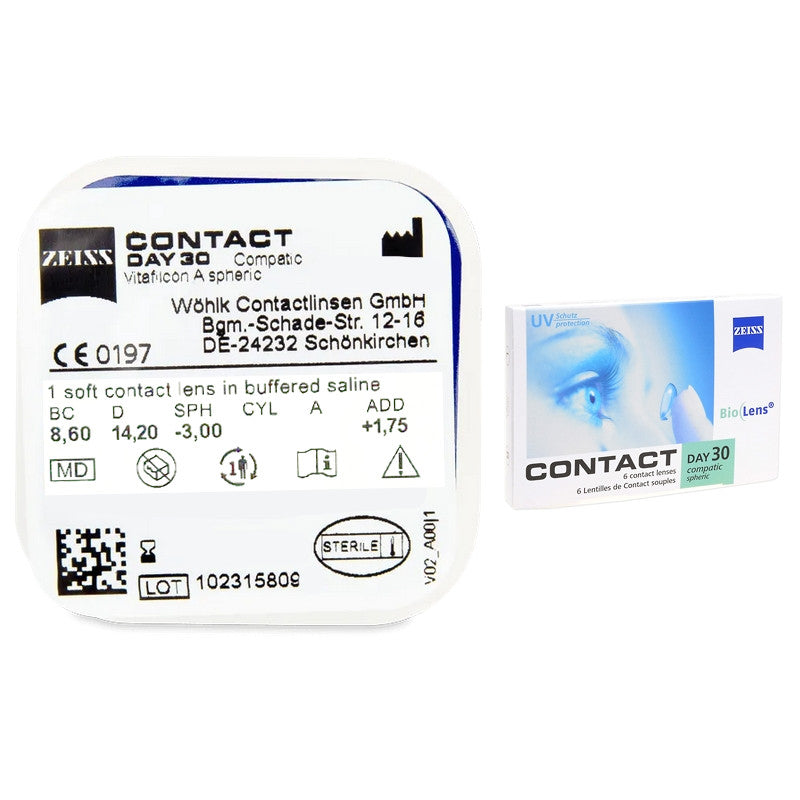 LENTE Zeiss Contact Day 30 Compatic (6 lenses)